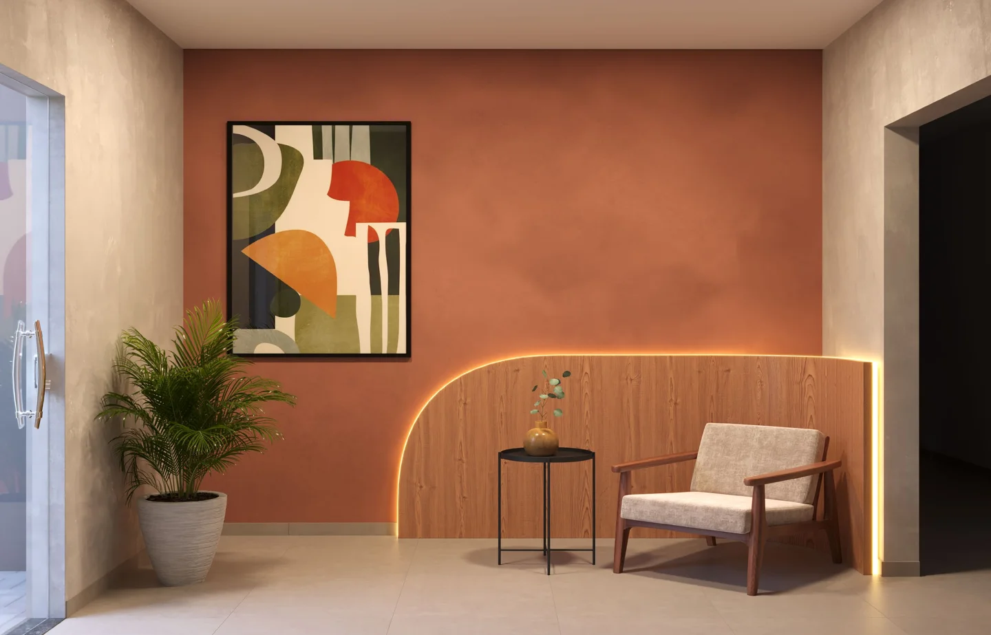 Lobby de acesso às torres