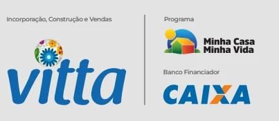 Incorporação, Construção e Vendas: Vitta. Programa: Minha Casa Minha Vida. Banco Financiador: Caixa.